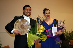 DMMF Aria 2014 Runner-Up Joel Amosa and Winner Isabella Moore